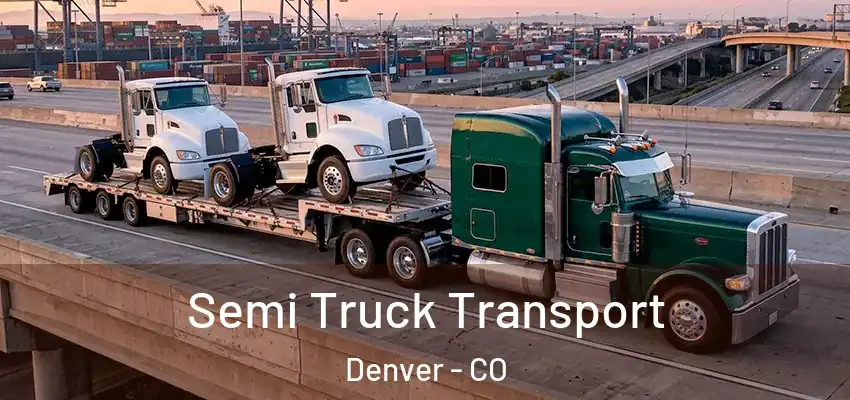 Semi Truck Transport Denver - CO